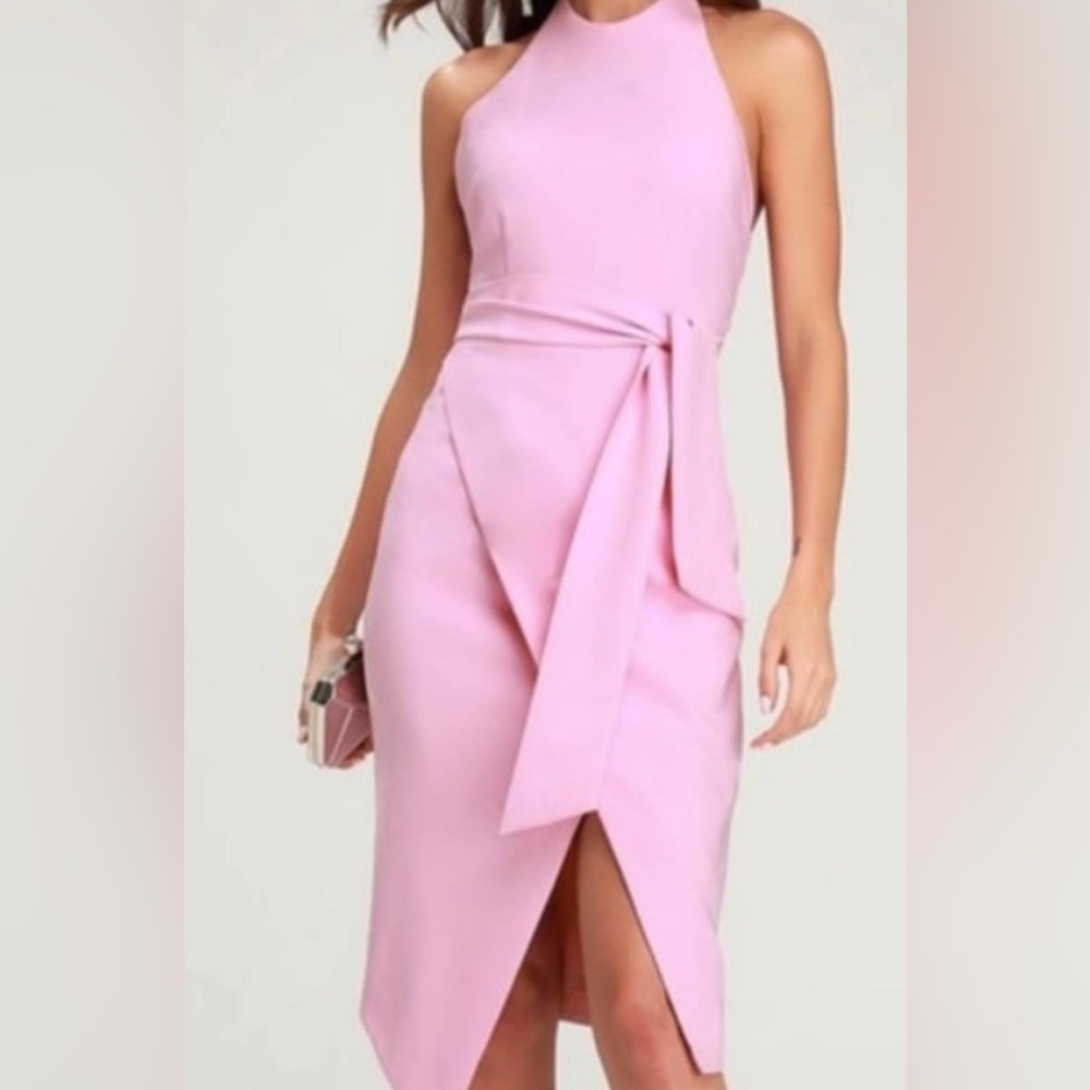 Pink halter dress from Finders Keepers
